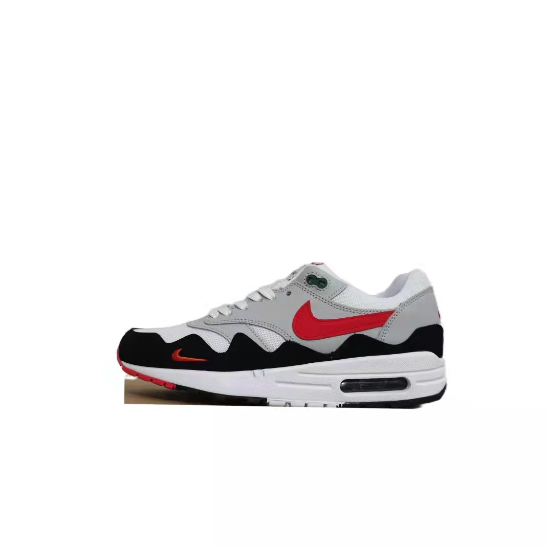 New Nike Air Max 87 Grey Red Black Shoes - Click Image to Close